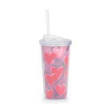 Tumbler Travel Cup Hearts 20oz