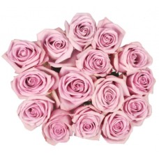 Bouquet Of 15 Cool Water Purple Roses