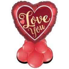 Love You Jumbo HeartAir Filled Display