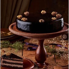 Fudge Cake Torte With Walnut