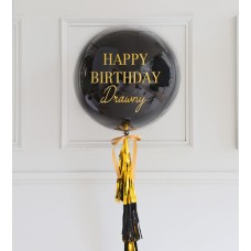Single Black Balloon