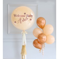 Balloon set color peach