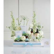 White Bloom Wellness Gift Basket