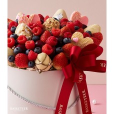 Luxury Berry Box with Chocolate Hearts