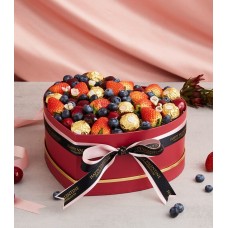 Luxury Berry & Ferrero Rocher Heart Box