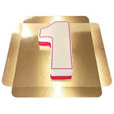 Number cake, different colors