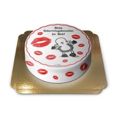 sheepworld birthday kiss cake (Small (6 Servings))