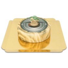 Baby Yoda on Space Capsule Cake (Small (6 Servings))