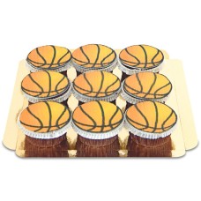 Basketball Cupcakes, 9 pack