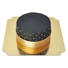 Black Deluxe Cake - double height (Small (12 Servings))