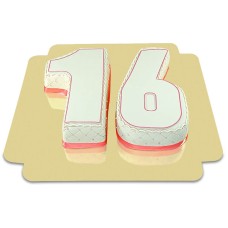 Double deluxe number cake, different colors