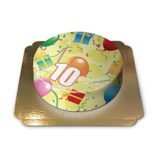 Birthday cake with number (Small (6 Servings))