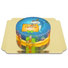 shark birthday cake (Small (6 Servings))