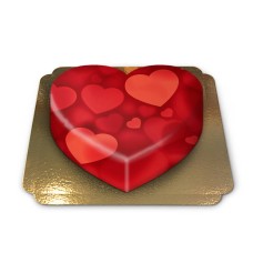 Heart shaped cake (Medium ((25×24 cm)10 servings))