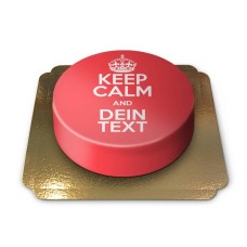 "Keep Calm and.." cake, red
