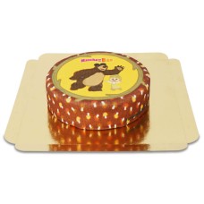 Masha and the bear mushroom picking cake (Small (6 Servings))