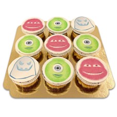 Monster cupcakes, 9 pieces