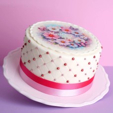 Mother's Day Deluxe Flower Cake (Small (18 cm (12 servings)))