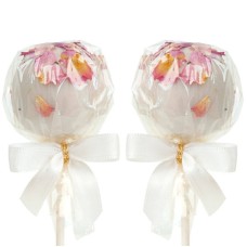 White Rose Petal Cake Pops (12 pieces)