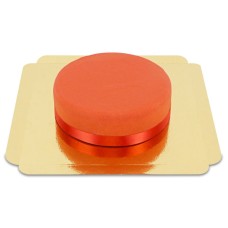 Red cake with cake ribbon (Small ((18 cm)6 servings))