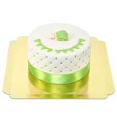 Green Baby Shower Cake (Small (12 Servings))