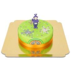 Teletubbie on flower meadow house cake (Small (6 Servings))