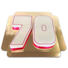 Double number cakes, different colors