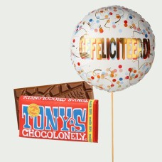 Gefeliciteerd! with Tony's Chocolonely bar