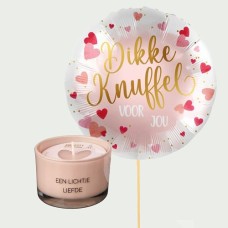 Big hug ballon with scented candle