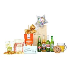 Birthday Beer Crate and Balloon