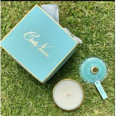 Cote Noire Art Deco Candle - Blue