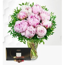 Spring Peonies & Chocolates (Standard)