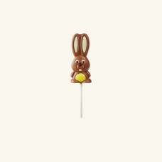 Chocolate lollipop bunny - yellow - 25g - 5 pcs