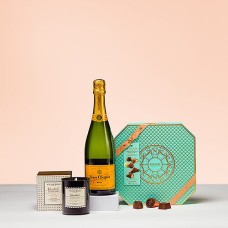 Atelier Rebul Istanbul candle, Veuve Clicquot champagne And Neuhaus