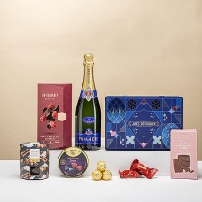 Gourmet Chocolate & Sweets Gift with Pommery Brut Royal Champagne