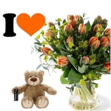 Bouquet Hugs & Kisses "I love Orange" (Small)