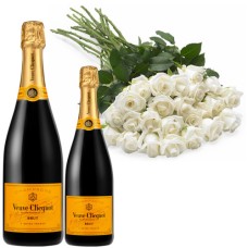 White Roses + Champagne, Veuve Clicquot Brut