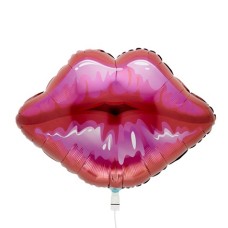 Balloon XL Big kiss Pink