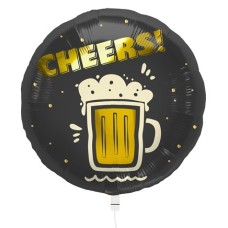 Balloon Cheers Beer Mug Gold Black