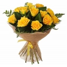 12 Yellow Roses