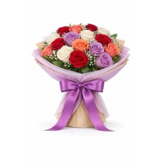 18 Mixed Roses
