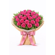 24 Pink Roses