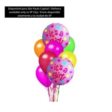 Baby Girl Balloon Bouquet