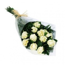 12 White Roses
