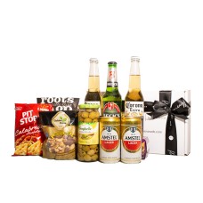 Beer Basket with Snacks
