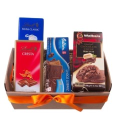 Basket of Chocolates and Cookies