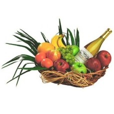 Fruit Basket with White Wine