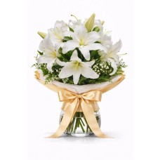 White Lilies in a Vase