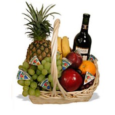 #06 Good Fruit, Wine & Cheese Basket