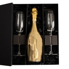Bottega | Prosecco Gold with glasses | 750 ml